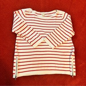 ♥️2xHost pick♥️ J Crew red and white striped sweater